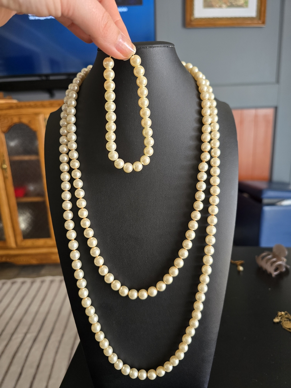 Classic Cream Pearl Necklace Set - Elegant Women’s Jewelry